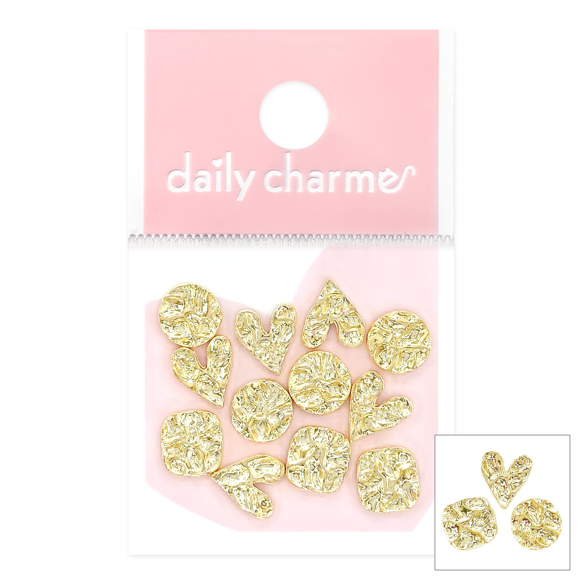 Daily Charme Nail Art Charms Royal Pear Drop / Zircon Charm / Gold