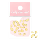 Daily Charme Nail Art | Gold Metallic Speckle Nugget Studs Mix