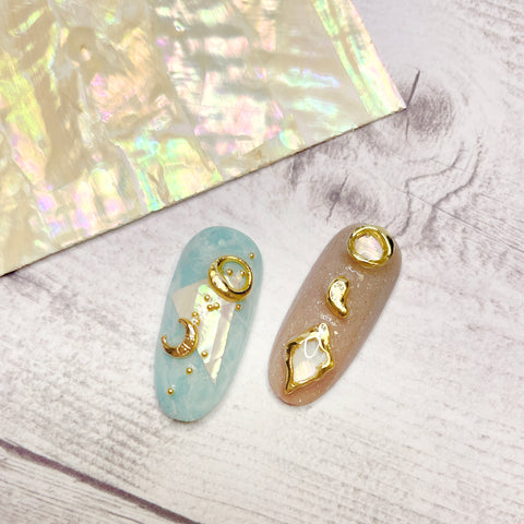 Daily Charme Nail Art | Gold Ancient Crescent Moon Charms