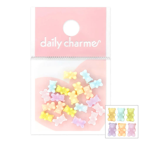 Daily Charme Nail Art | Mini Pastel Gummy Bear Resin Cabochons Mix