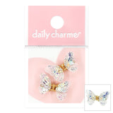 Daily Charme Fluttering Butterfly Resin Charm / Glittery Clear