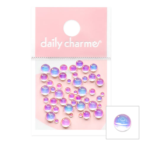 Nail Art Decor | Dreamy Bubbles Iridescent Flatback Beads / Unicorn AB