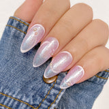 Nail Art Decor | Pastel Rainbow Mini Flatback Pearls Mix Y2K Swirl Nail Design Iridescent Purple