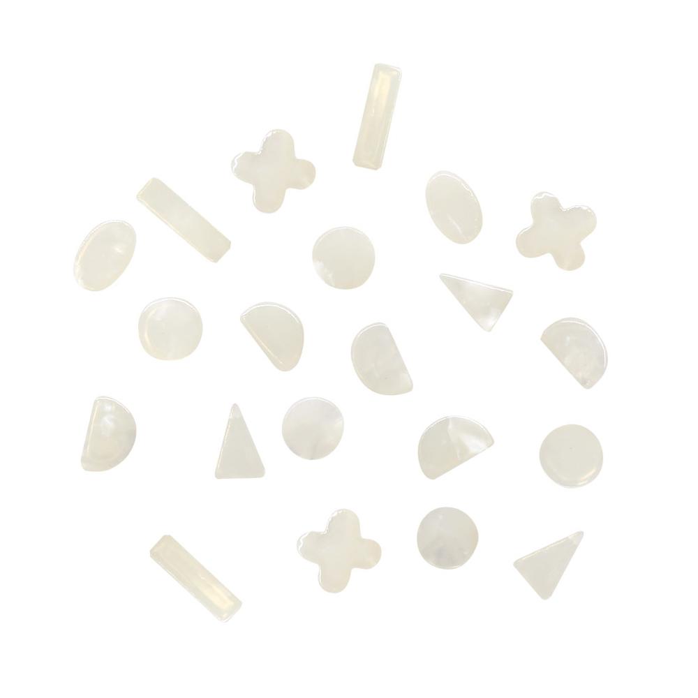 Daily Charme Nail Supply Japanese Nail Art Resin Gemstone Mix / Ivory
