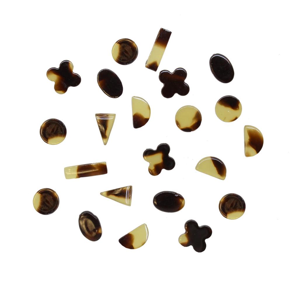Daily Charme Nail Supply Japanese Nail Art Resin Gemstone Mix / Amber