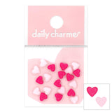 Daily Charme Nail Art | Lovely Heart Resin Cabochons Mix / Pink & Fuchsia