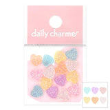 Daily Charme Nail Art | Iridescent Crystal Heart Resin Cabochons Mix
