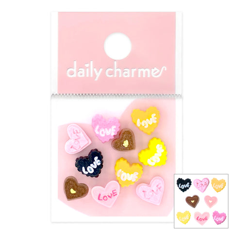 Daily Charme Nail Art | Sweet Heart Bonbons Resin Cabochons Mix