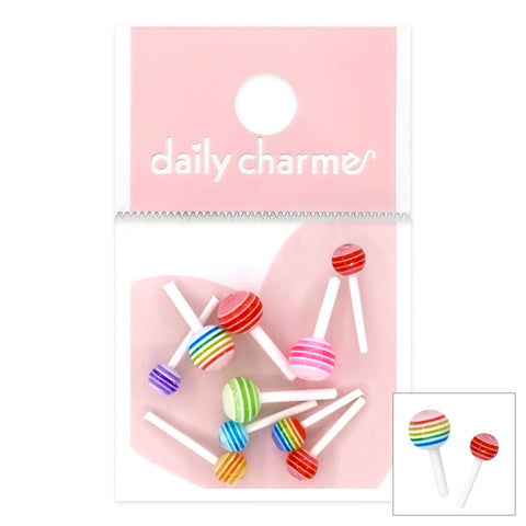 Daily Charme Nail Art | Colorful Lollipop Resin Cabochons Mix