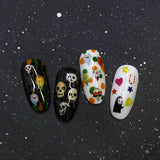 Halloween Soft Paper Glitter / Ghostly Soiree Cute Scary Nail Art Supplies