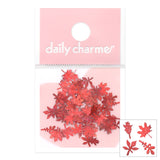 Fall Foliage Soft Paper Glitter / Red Maple Nail Art Supply