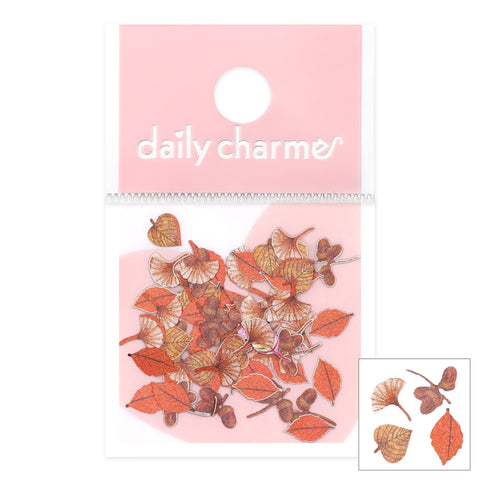 Fall Foliage Soft Paper Glitter / Autumn Ginkgo Nail Art Decor
