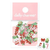 Holiday Soft Paper Glitter / Classy Christmas Tree Snowman Snowflake Bow Mitten Nail Art Design