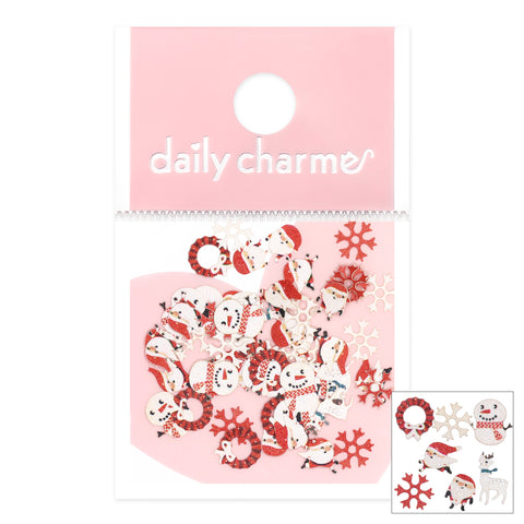 Holiday Soft Paper Glitter / Santa's Workshop Wreath Red Nail Art Decor Supplies