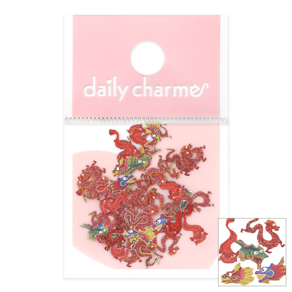 Lunar New Year Soft Paper Glitter Red Chinese Dragon Dance Celebration