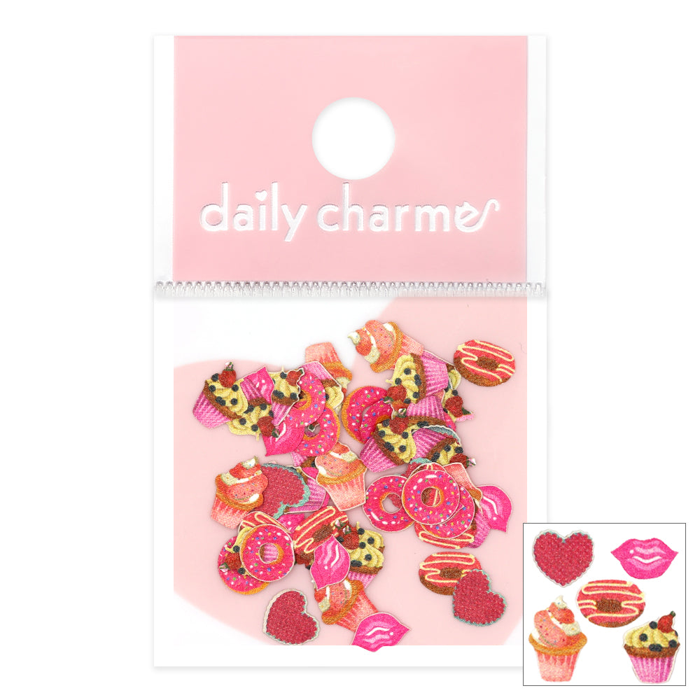 Daily Charme Valentine Soft Paper Glitter / Sweet Tooth Dessert Nails