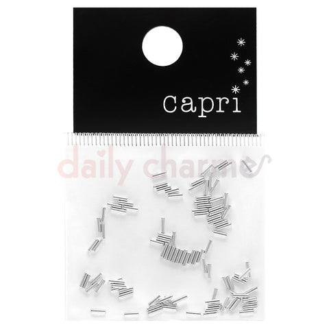 Daily Charme Japanese Nail Art Supply Capri Round Bar / 3mm / Silver