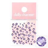 Charme Crystal Round Flatback Rhinestone / Tanzanite Purple Violet Nail Art