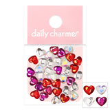 Charme Crystal Lovely Hearts Mix / 5MM Pink Red AB Clear Heart Valentine's Day Rhinestone
