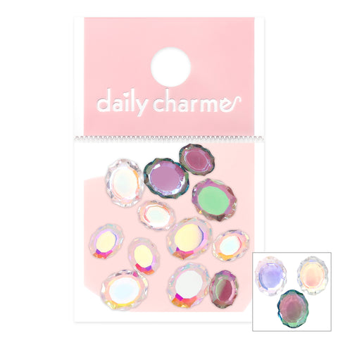 Charme Crystal Baroque Mirror Mix Nail Rainbow Decors