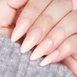 Charme Gel Extension Tips / Almond / Medium / Ivory Nail Baby Boomer