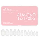 Charme Gel Extension Tips / Almond / Short / Clear