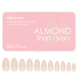 Charme Gel Extension Tips / Almond / Short / Ivory