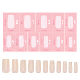 Charme Gel Nail Extension Tips Chips Square / Medium / Ivory