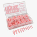 Charme Gel Extension Tips / Stiletto / Long / Blush Pink Nail Chips