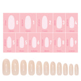 Charme Gel Extension Tips / Oval / Medium / Ivory Nail