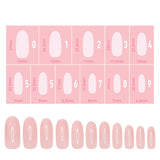 Charme Gel Extension Tips / Oval / Medium / Blush Pink Nails