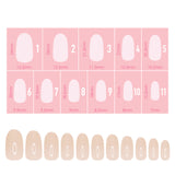 Charme Gel Extension Tips / Oval / Short / Ivory Nail