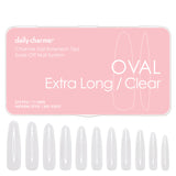 Charme Gel Extension Tips / Oval / Extra Long / Clear Nail DIY