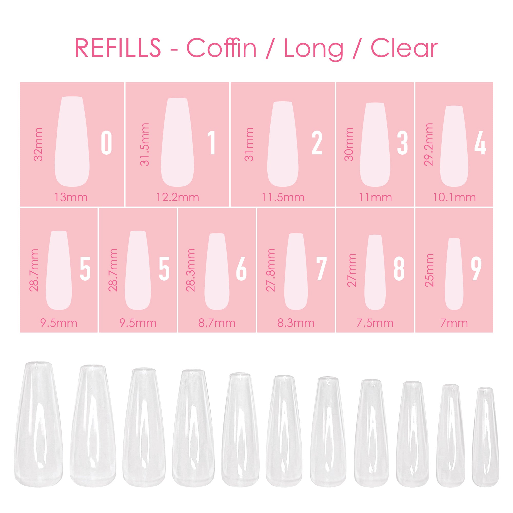 Amazon.com: Gelike EC Soft Gel Full Cover Nail Tips Kit for Soak Off Nail  Extensions, 240Pcs Clear Medium Square Gelly Tips Pre-buff PMMA False Press  on Nail Tips, 12 Sizes : Beauty