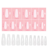 Charme Gel Extension Tips / Coffin / Long / Clear Nail Gelly X