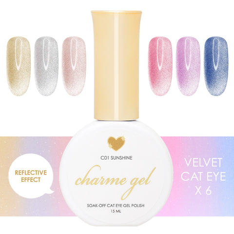 Charme Gel Velvet Cat Eye Collection / 6 Colors