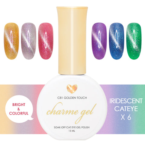 Charme Gel Iridescent Cat Eye Collection / 6 Colors