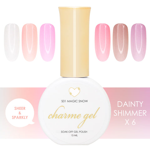 Charme Gel Dainty Shimmer Collection / 6 Colors