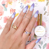 Charme Gel Flower Child Collection / 6 Colors Thermal Color Changing Nail Polish Pastel Purple Lavender