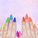 Charme Gel Neon Glow Summer Collection 12 Color Summer Gel Nail Polish Pink Yellow Lime Green Blue Purple Coral Orange