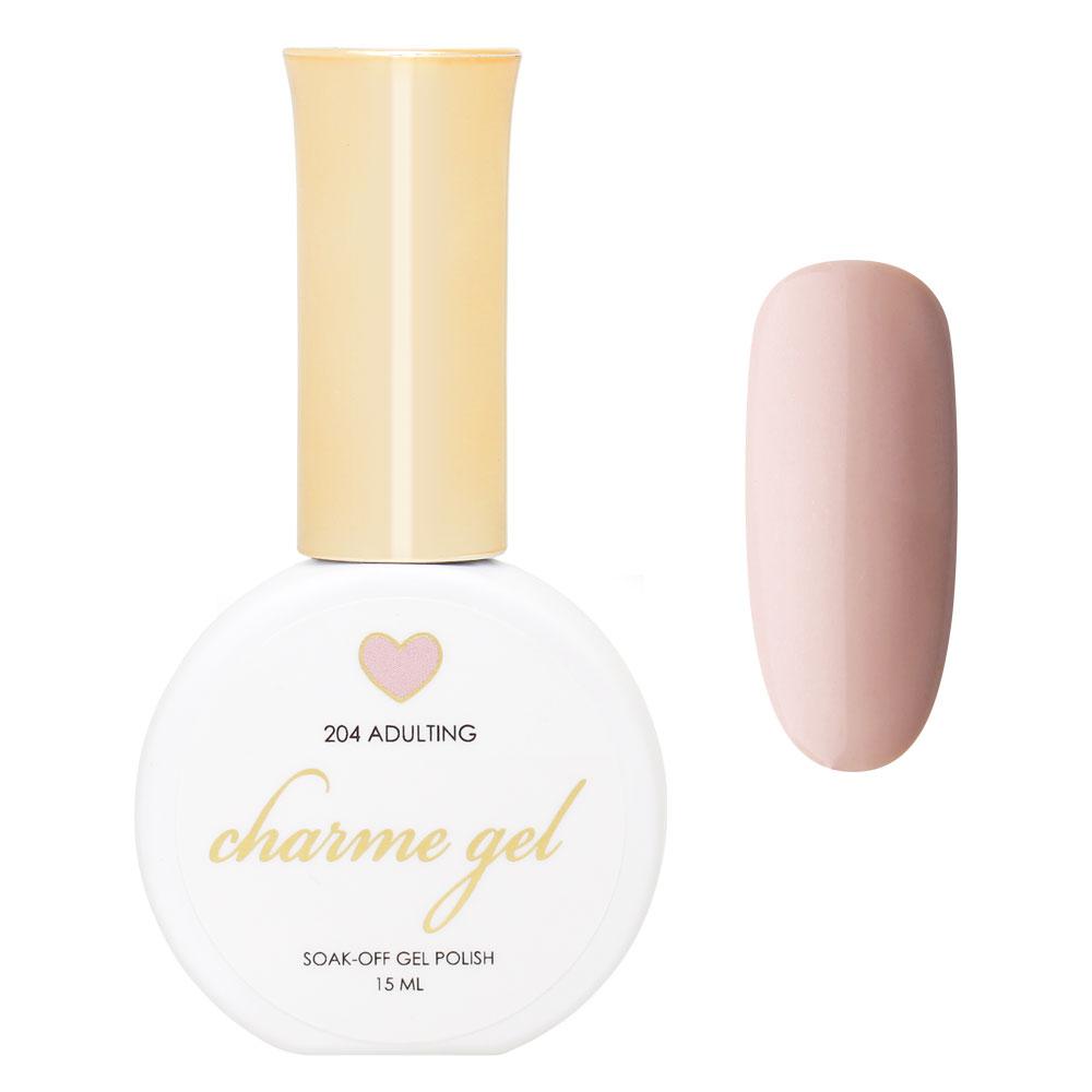 Charme Gel Polish / 204 Adulting Muted Pink Beige