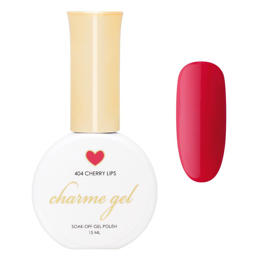 Charme Gel Polish / 404 Cherry Lips Red