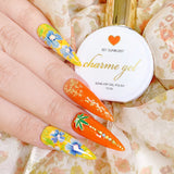 Charme Gel Polish / 501 Sunburst Bright Orange Summer Nails