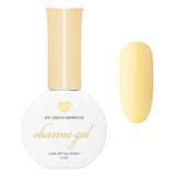 Charme Gel / 605 Lemon Meringue Pastel Yellow Creme Soft Nail Polish