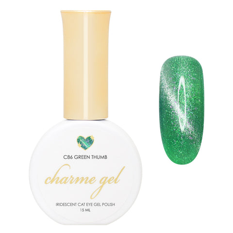 Charme Gel / Cat Eye C86 Green Thumb Polish