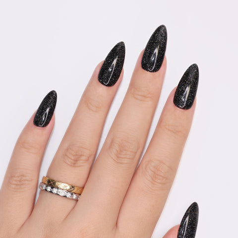 Charme Gel / Twinkle Flash G13 Maleficent Black Reflective Nail Polish