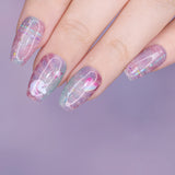 Charme Gel / Holographic Twinkle H72 Spellbound Purple Violet Flash Diamond Reflective Nail Polish