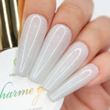 Charme Gel / Holographic H86 Ethereal Off White Shimmer Nail Polish