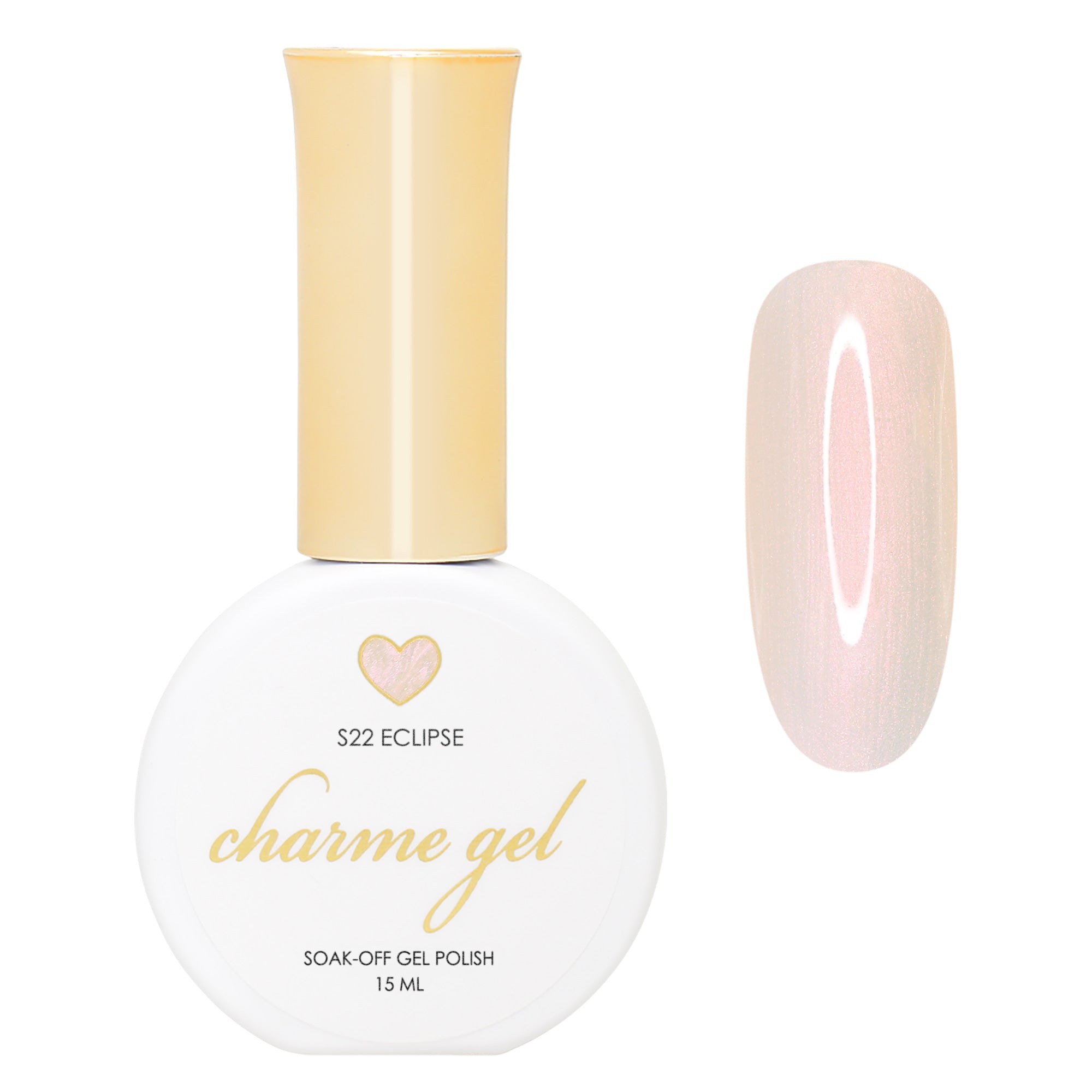 Charme Gel / Pearl Shimmer S22 Eclipse Red Pink Nail Polish