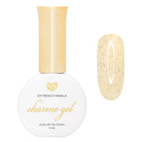 Charme Gel / Shimmer Ice Cream S59 French Vanilla Pastel Yellow Cream Polish
